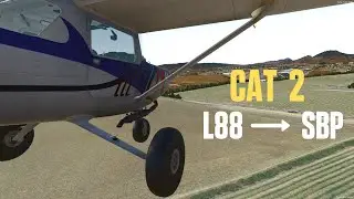 FLYING to KSBP | Pilotedge CAT 2 Flight | Home Sim Pilot | Xplane 11