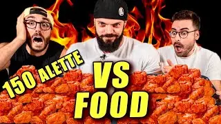 150 ALETTE DI POLLO challenge |  Danny vs xMurry vs Giampitek