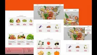 RESPONSIVE FOOD WEBSITE TEMPLATE | VAGETABLE GROCERY WEBSITE TEMPLATE | HTML | CSS | JAVASCRIPT.
