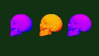 3D Skull Transitions Effect