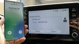 Answer or Reject an Incoming Call for the Samsung Galaxy S24/Android Phone on Toyota C-HR 2023