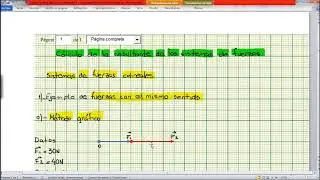 Cómo resolver sistemas de fuerzas colineales de modo analítico y gráfico? (Física)