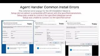 ePolicy Orchestrator - On-prem Agent Handler - Installation Troubleshooting