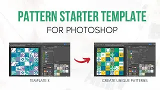 Pattern Starter Template for Photoshop - Version K