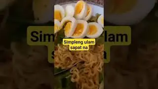 Simpleng ulam para sa akin ay sapat na importante meron(boiled egg + noodles)  #ZycelMixVlog