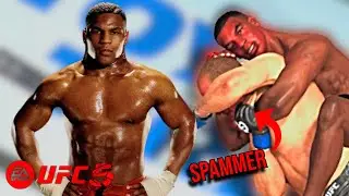 Choking out a Knee Elbow Spammer with Mike Tyson?!? | UFC 5 Gameplay