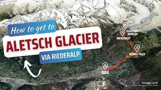 How to get to Aletsch Glacier View Point Hohfluh via Riederalp West