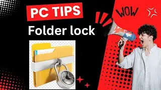 How to lock / unlock any folder in windows 10 without software || pc folder lock