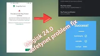 Safetynet fix || magisk 24.0 new update || magisk hide || Use Banking app