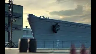 етапи будівництва лінкора Daisen на верфі World of Warships 2023