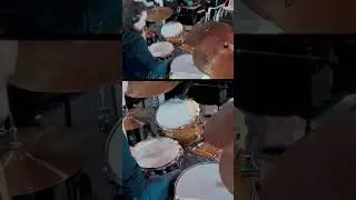 Groove with ride ostinato and some toms variations. Enjoy with 🎧 #drums #drummer #shorts