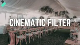 Try this Cinematic Wedding Filter in Filmora 13