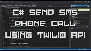 C# Send SMS Text Message & Make Phone Calls using Twilio API