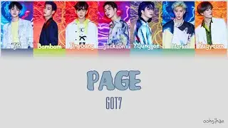 GOT7 – PAGE Lyrics Color Coded [Eng/Han/Rom]