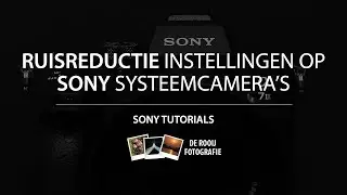 Ruisreductie instellingen op de Sony systeemcamera's (o.a. Sony A7R III/A7 III/A6500/A6000/A5000)