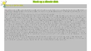 How to : Hook up a directv dish