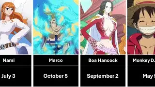 Birthdays of One Piece Characters