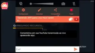 Testando APP pra Live de mais tarde