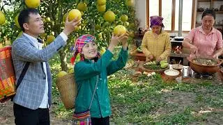 Linda and Quang’s Mother Pick Ripe Pomelos – Quang’s Surprise Meal Brings Everyone Together!