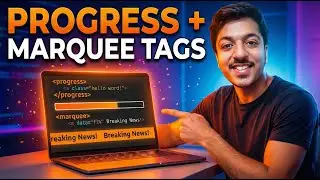 HTML Progress & Marquee Tags Tutorial | Easy Code
