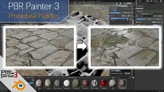How to Create Procedural Puddles in Blender with PBR Painter 3