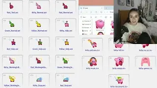 customizing my pc icons and mouse cursor :) kirby theme ~ rw-designer