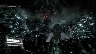 RESIDENT EVIL 6 leon and helena eaten by shark