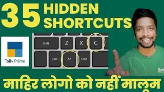 35 shortcuts ek video mein Tally prime | Tally Prime Shortcuts | All shortcuts of Tally prime