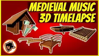 MEDIEVAL MUSIC | Chill 3D TIMELAPSE in Blender
