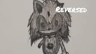 Drawing Sonic.EXE Horror in Reverse