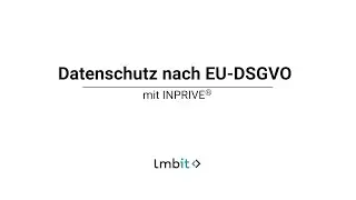 Datenschutz in 3 Tagen mit INPRIVE®