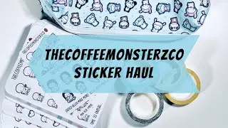 TheCoffeeMonsterzCO Birthday Sale Haul | OVER 100 STICKER SHEETS! | ONE INCH THICK