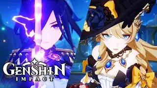 Clorinde And Navia Protect Traveler Cutscenes [JP/ENG] | Genshin Impact 4.0 Archon Quest