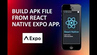 Build apk file from react native expo Note application.