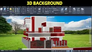 HOW TO ADD BACKGROUND IN AUTOCAD FOR RENDERING