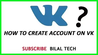 Create New Account on VK