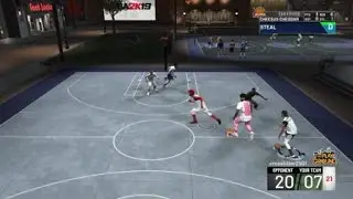CRAZY GREEN FULL COURT IN PARK