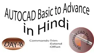 How to use trim/Extend and offset command in autocad// autocad me trim/extend/offset kese krte hai/