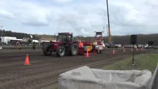 TrekkerTrek  Schijf 2012  Berry Kok met de Case IH 1056xl turbo,turboslang schiet los.