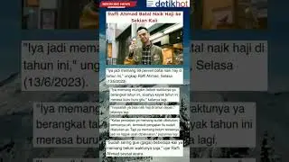 Raffi Ahmad Batal Naik Haji 