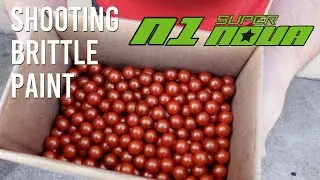 Shooting the most brittle paint we have with the N1 Supernova Paintball Marker