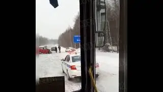 Лобовое ДТП, трасса Кемерово-Анжеро-Судженск
