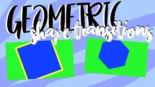 Geometric Shape Transitions Green Screen