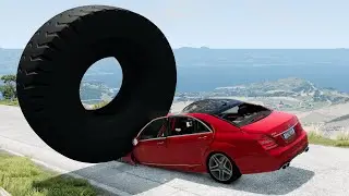 Cars vs Large Tires– BeamNG.Drive