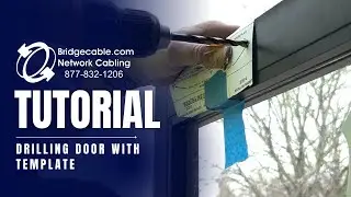 Door Control Access Training and Drilling Door with Template supplied with Mag Lock BridgeCable.com
