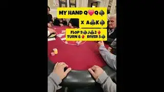 Won a massive $62,000 poker pot! Went all-in with QQ against AK and came out on top! #PokerWin