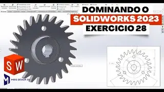 APRENDA SOLIDWORKS EM 2023 | EXERCICIO 28