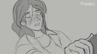 Ellie Polishes a Big Black Glock (Animation)