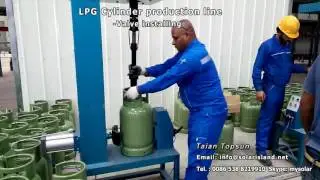 Angle valve load machine - LPG cylinder production machine