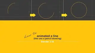 Motion Graphics | How to animated a line | Blender | For Beginners 101